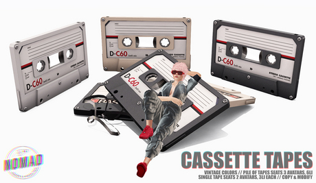 Second Life Marketplace - NOMAD // CASSETTE TAPES // VINTAGE